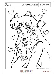 Sailor Moon boyama sayfaları